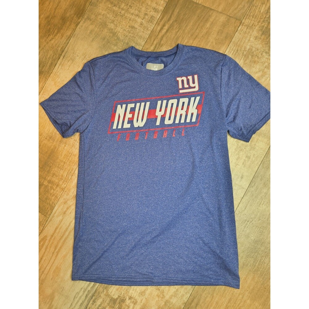 New York Giants T Shirt Mens Small Blue NFL Football Graphic Short Sleeve Tee